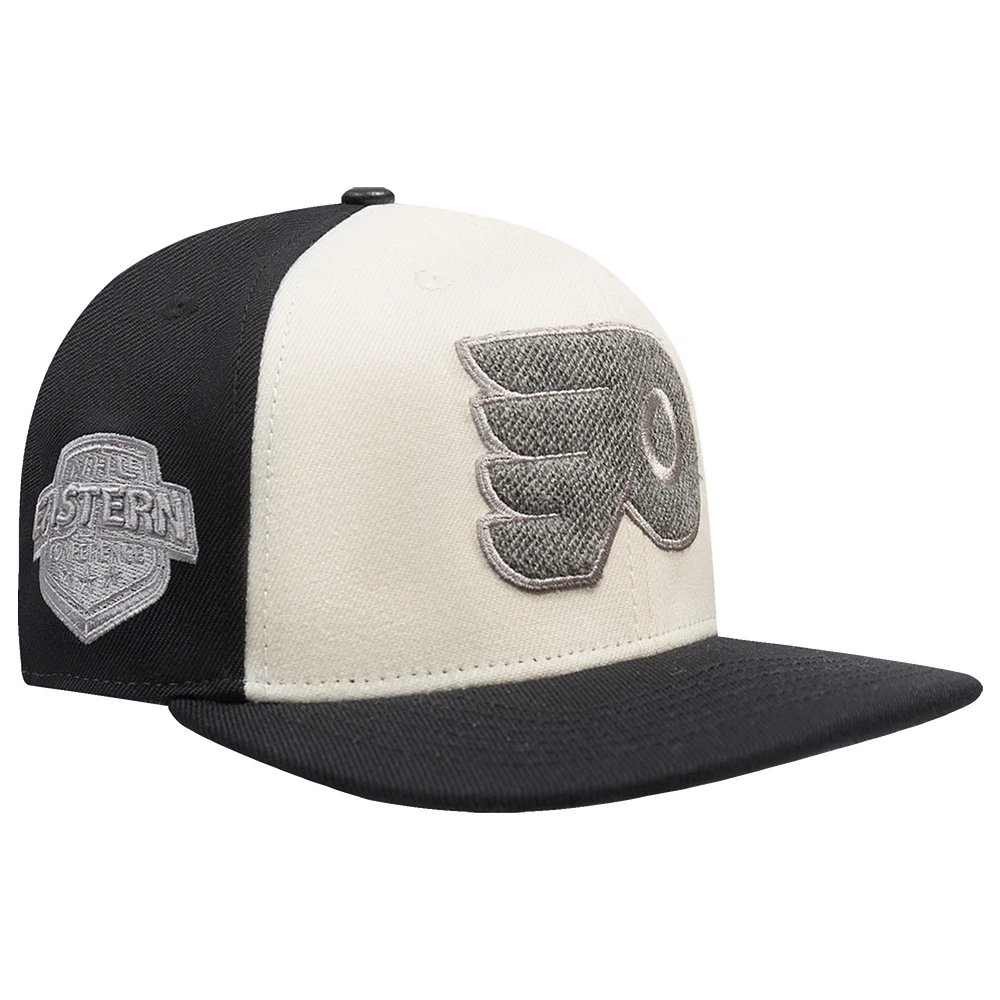 Men's Pro Standard Cream Philadelphia Flyers French Terry Snapback Hat