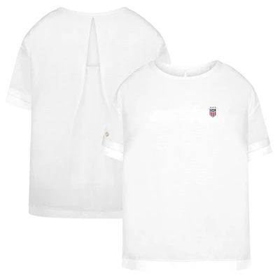 Women's Levelwear White USWNT Tulip Oversized T-Shirt