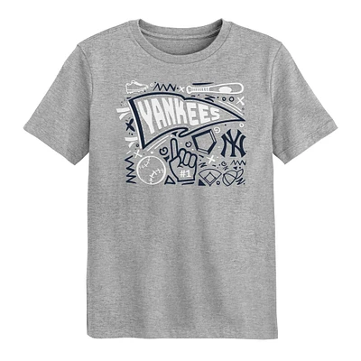 Preschool Heather Gray New York Yankees Ball Park Fun T-Shirt