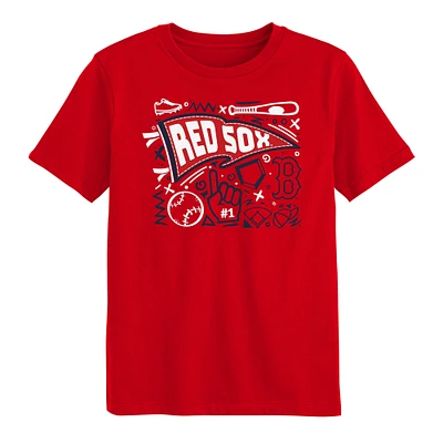 Preschool Red Boston Sox Ball Park Fun T-Shirt