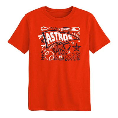 Preschool Orange Houston Astros Ball Park Fun T-Shirt