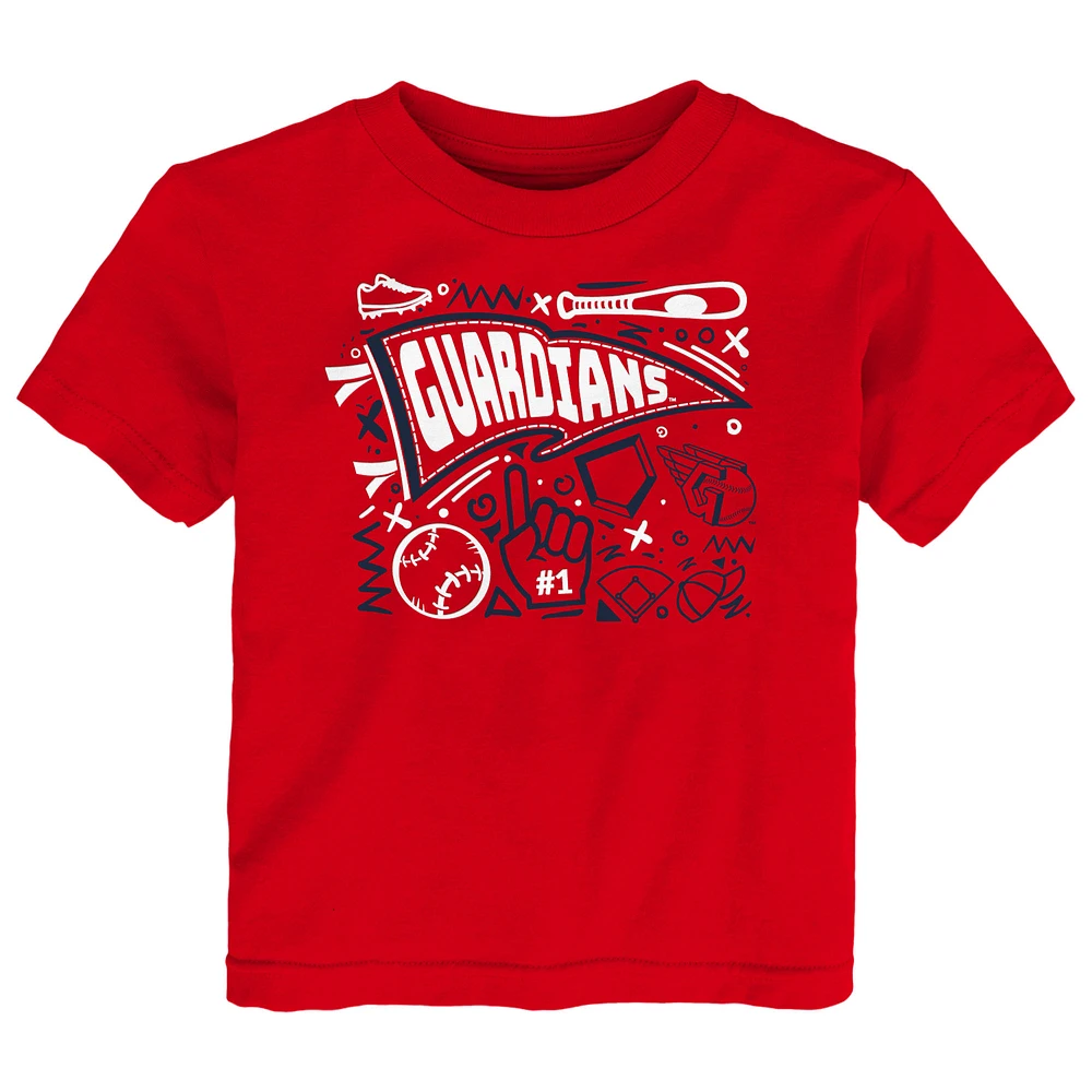 Toddler Red Cleveland Guardians Ballpark Fun T-Shirt