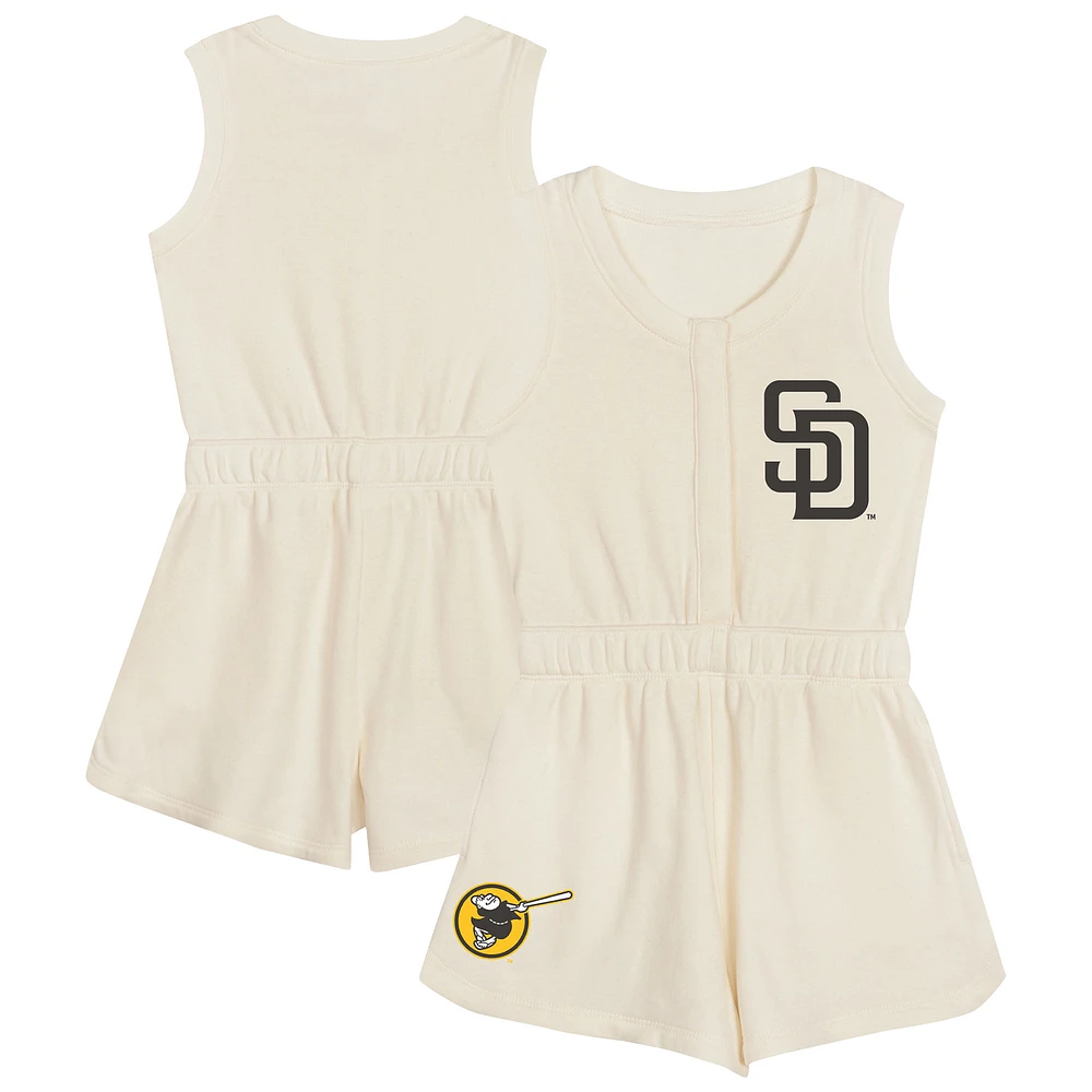 Toddler Cream San Diego Padres Power Tank Romper