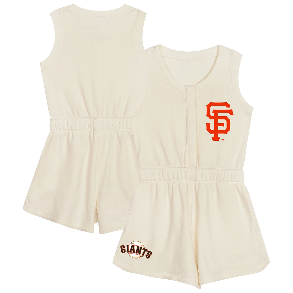 Toddler Cream San Francisco Giants Power Tank Romper