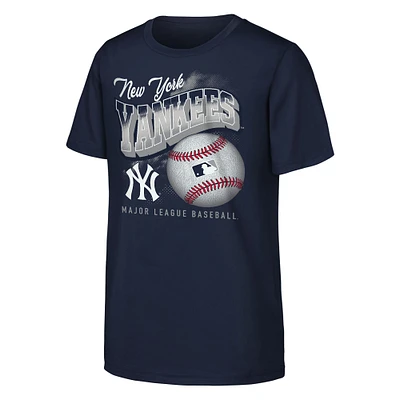 Youth Navy New York Yankees Outta Here T-Shirt