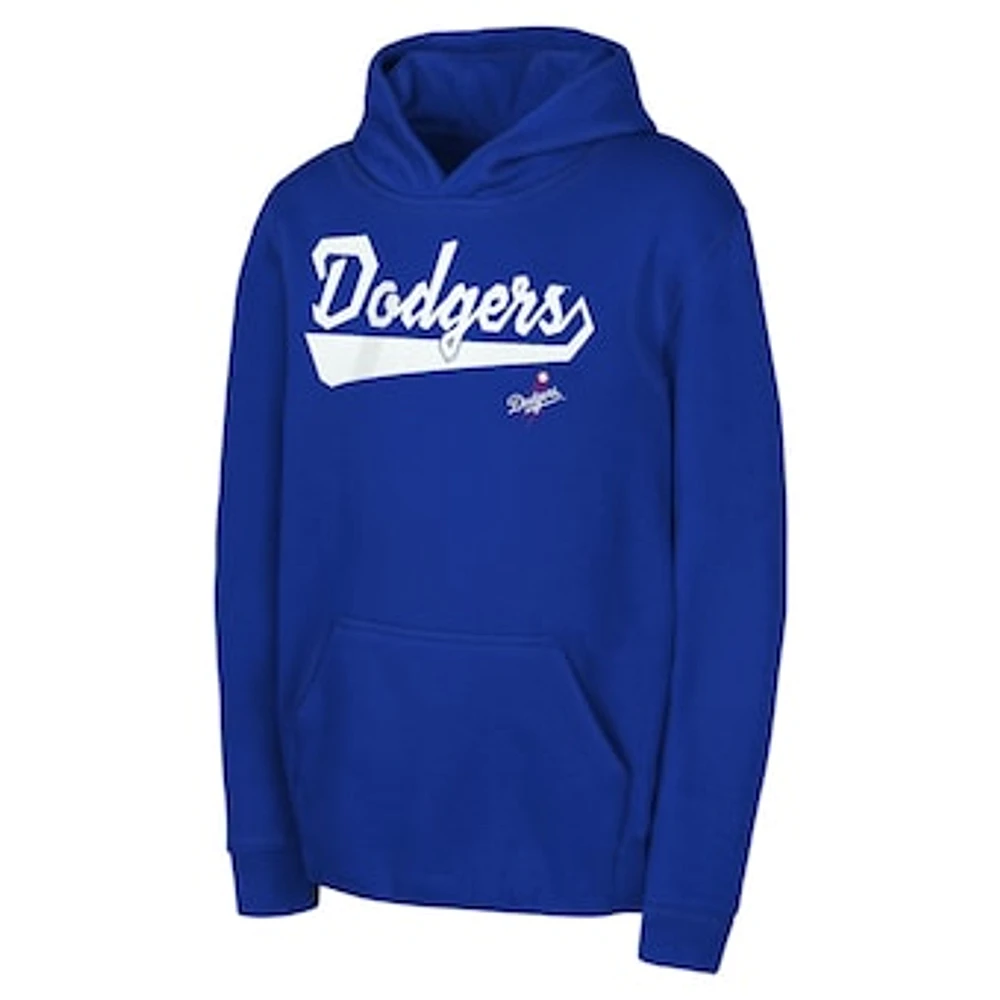 Youth Royal Los Angeles Dodgers Tailor Made Fleece Pullover Hoodie