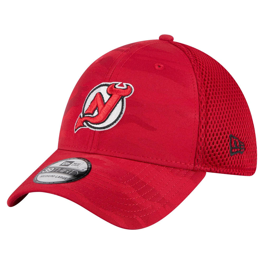 Men's New Era Red Jersey Devils Active Subtle Camo 39THIRTY Flex Hat