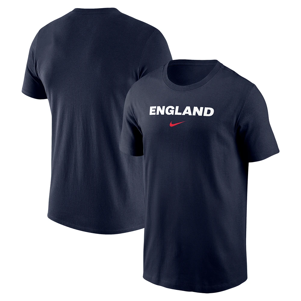 Men's Nike Navy England National Team Wordmark Performance T-Shirt