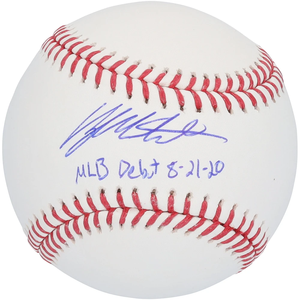 Ryan Mountcastle Baltimore Orioles Autographed Baseball with "MLB Debut 8-21-20" Inscription