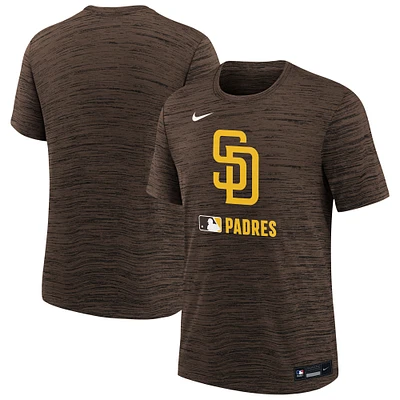 Youth Nike Brown San Diego Padres Authentic Collection Velocity Performance T-Shirt
