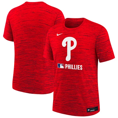 Youth Nike Red Philadelphia Phillies Authentic Collection Velocity Performance T-Shirt