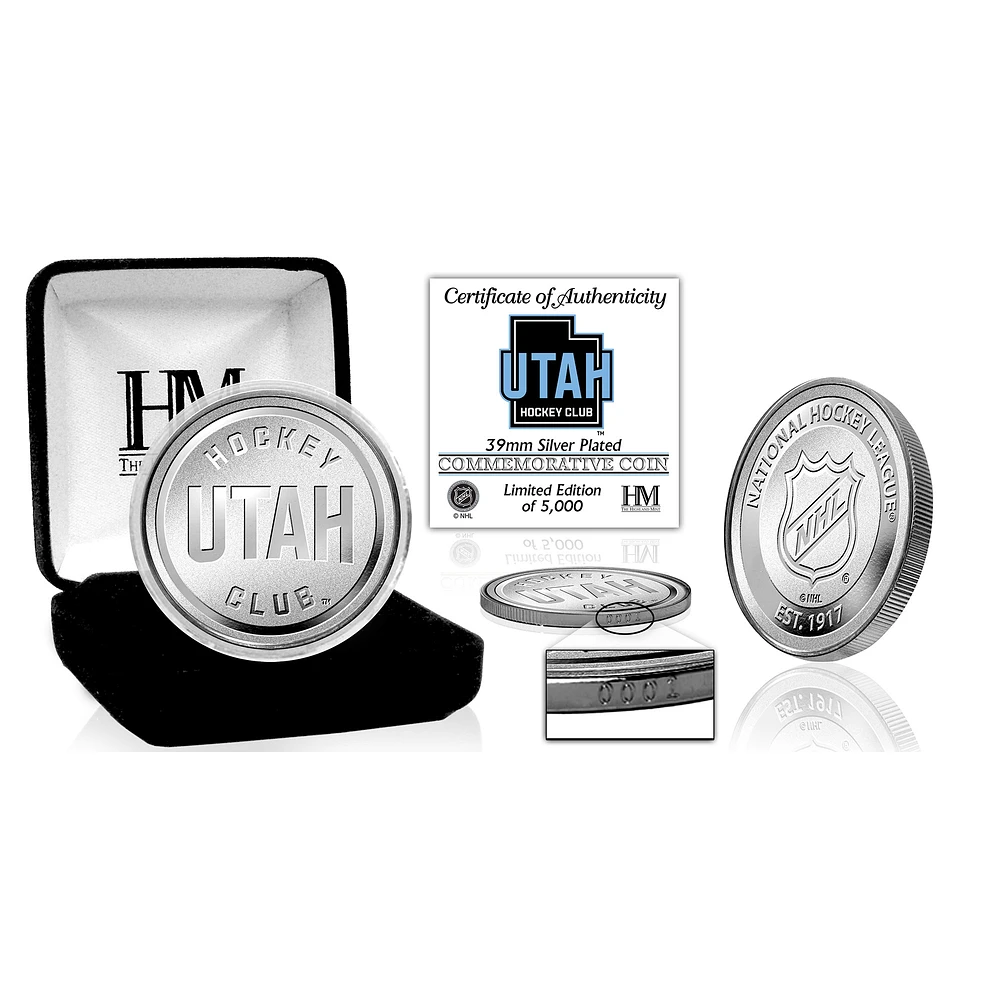 Highland Mint Utah Hockey Club 39mm Silver Coin