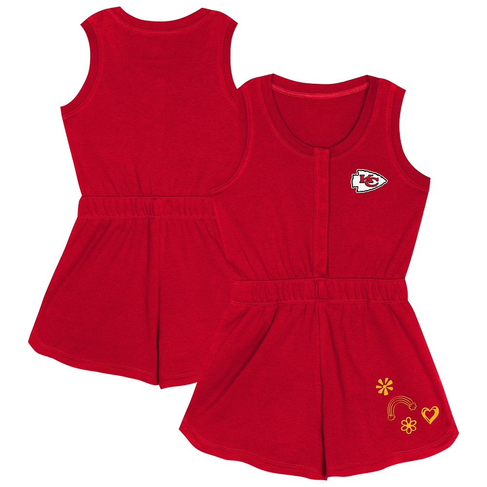 Girls Toddler Red Kansas City Chiefs Super Girl Romper