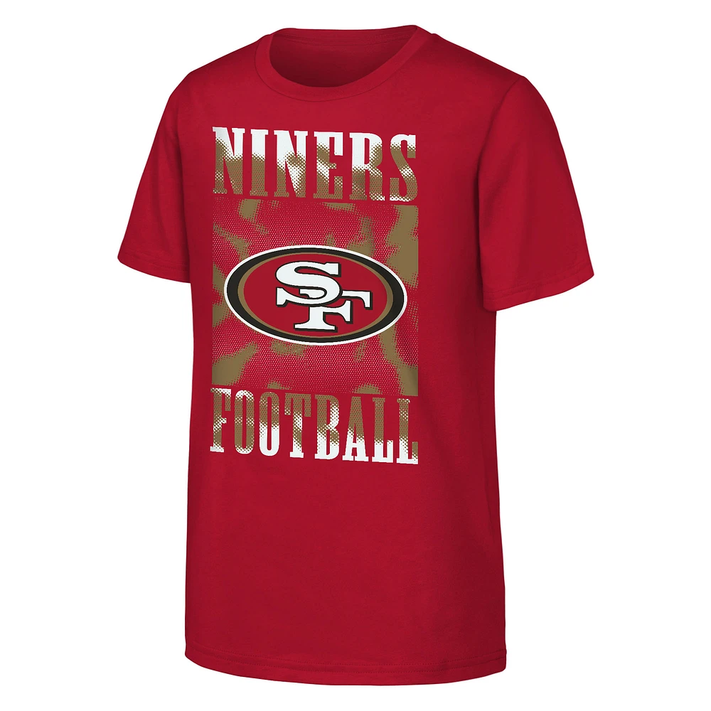 Youth Scarlet San Francisco 49ers Garage Hero T-Shirt