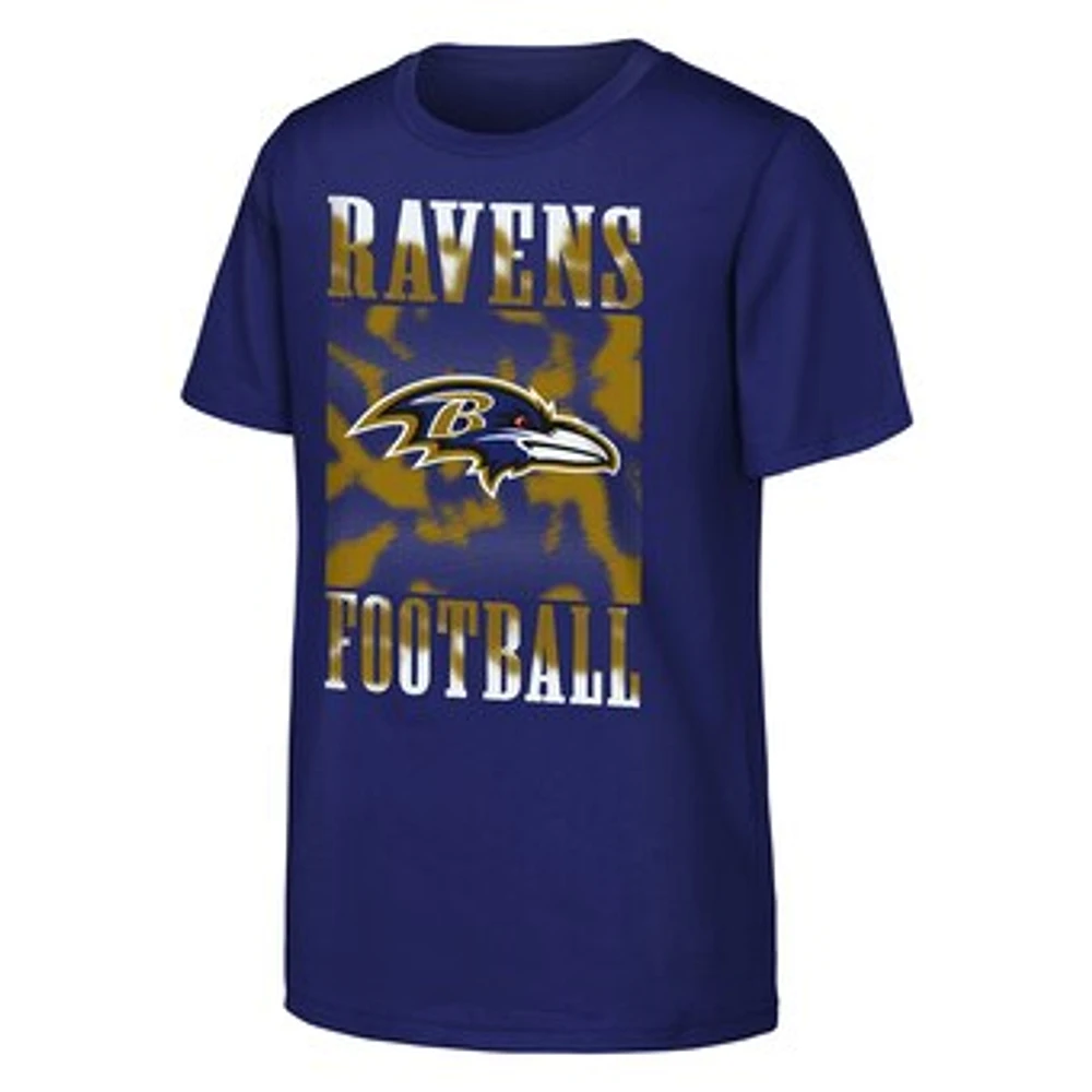 Youth Purple Baltimore Ravens Garage Hero T-Shirt