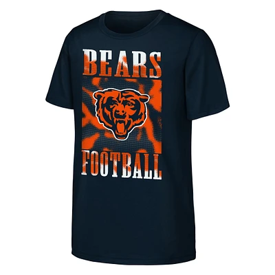 Youth Navy Chicago Bears Garage Hero T-Shirt