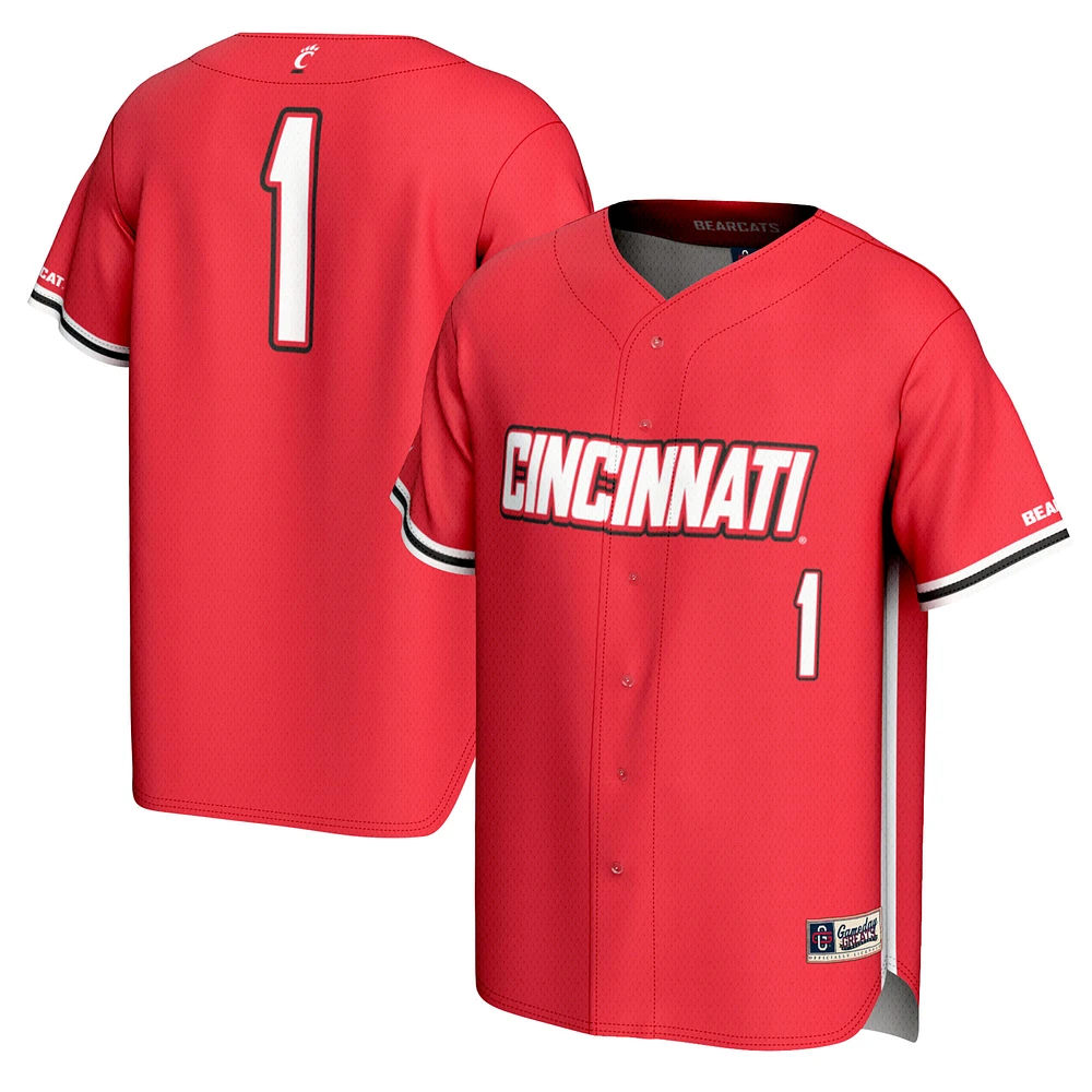 Youth GameDay Greats #1 Cincinnati Bearcats Lightweight Baseball Fashion Jersey