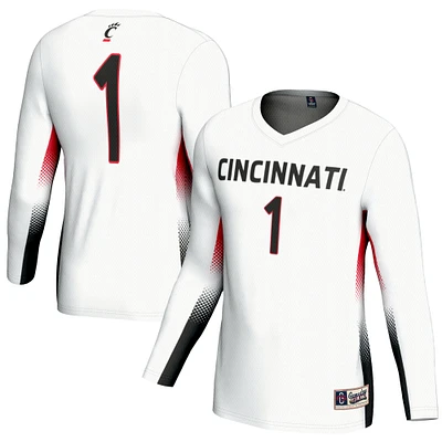 Unisex GameDay Greats #1 White Cincinnati Bearcats Lightweight Women's Volleyball Fashion Jersey