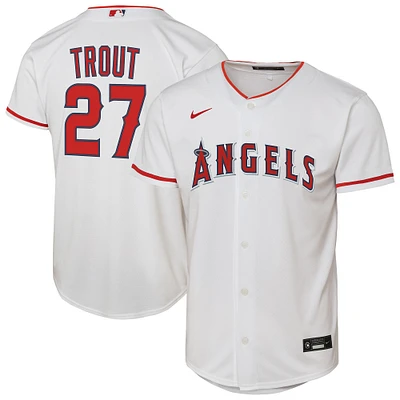 Youth Nike Mike Trout White Los Angeles Angels Home Replica Player Jersey
