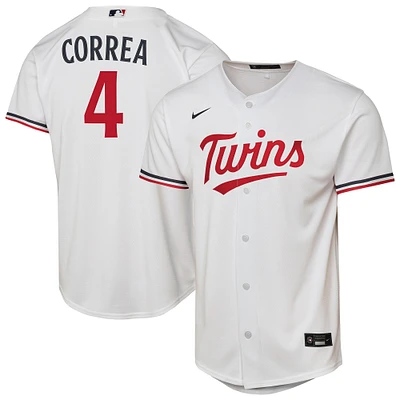 Youth Nike Carlos Correa White Minnesota Twins Home Replica Player Jersey