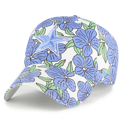 Women's '47 White Dallas Cowboys Florentina Clean Up Adjustable Hat