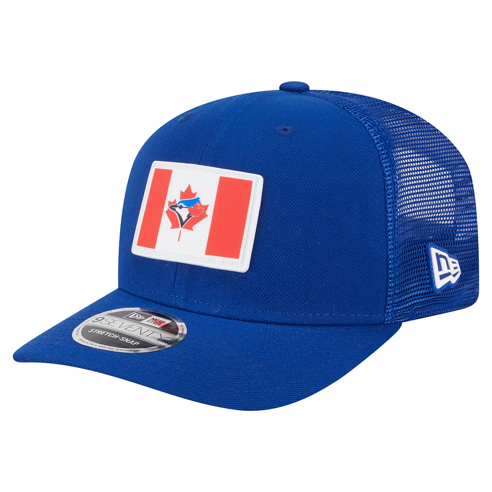 Men's New Era Royal Toronto Blue Jays Flag 9SEVENTY Stretch-Snap Hat