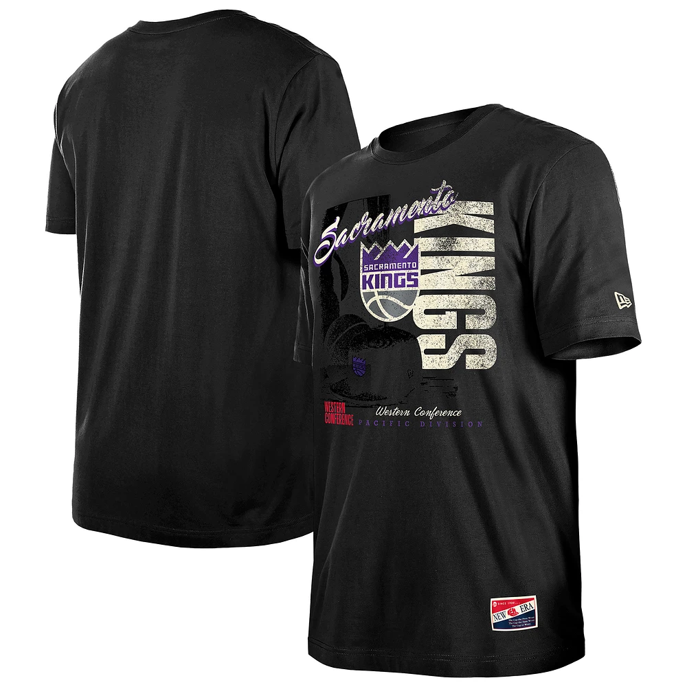 Men's New Era Sacramento Kings Distressed Throwback Vintage Color Pack T-Shirt