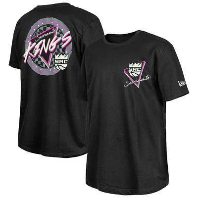 New Era Black Sacramento Kings Glow-in-the-Dark T-Shirt