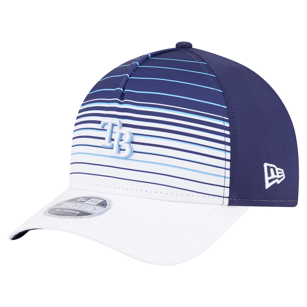 Men's New Era Navy Tampa Bay Rays Gradient 9FORTY M-Crown Adjustable Hat