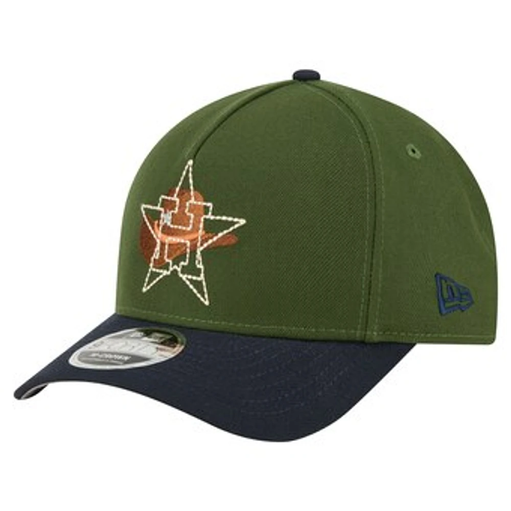 Men's New Era Dark Green Houston Astros City Feature 9FORTY A-Frame Adjustable Hat