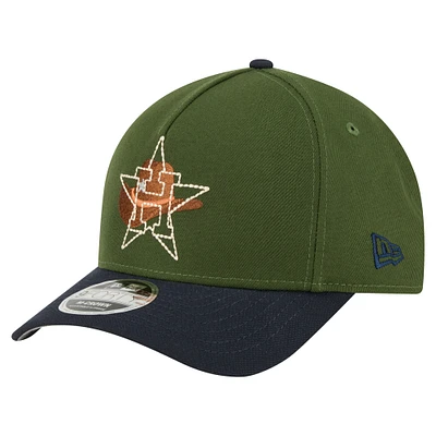 Men's New Era Dark Green Houston Astros City Feature 9FORTY A-Frame Adjustable Hat