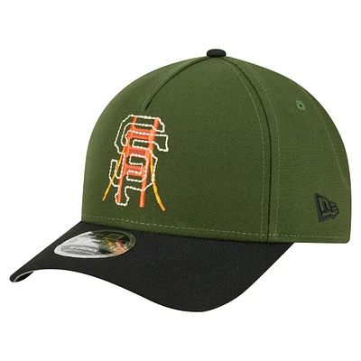 Men's New Era Dark Green San Francisco Giants City Feature 9FORTY A-Frame Adjustable Hat