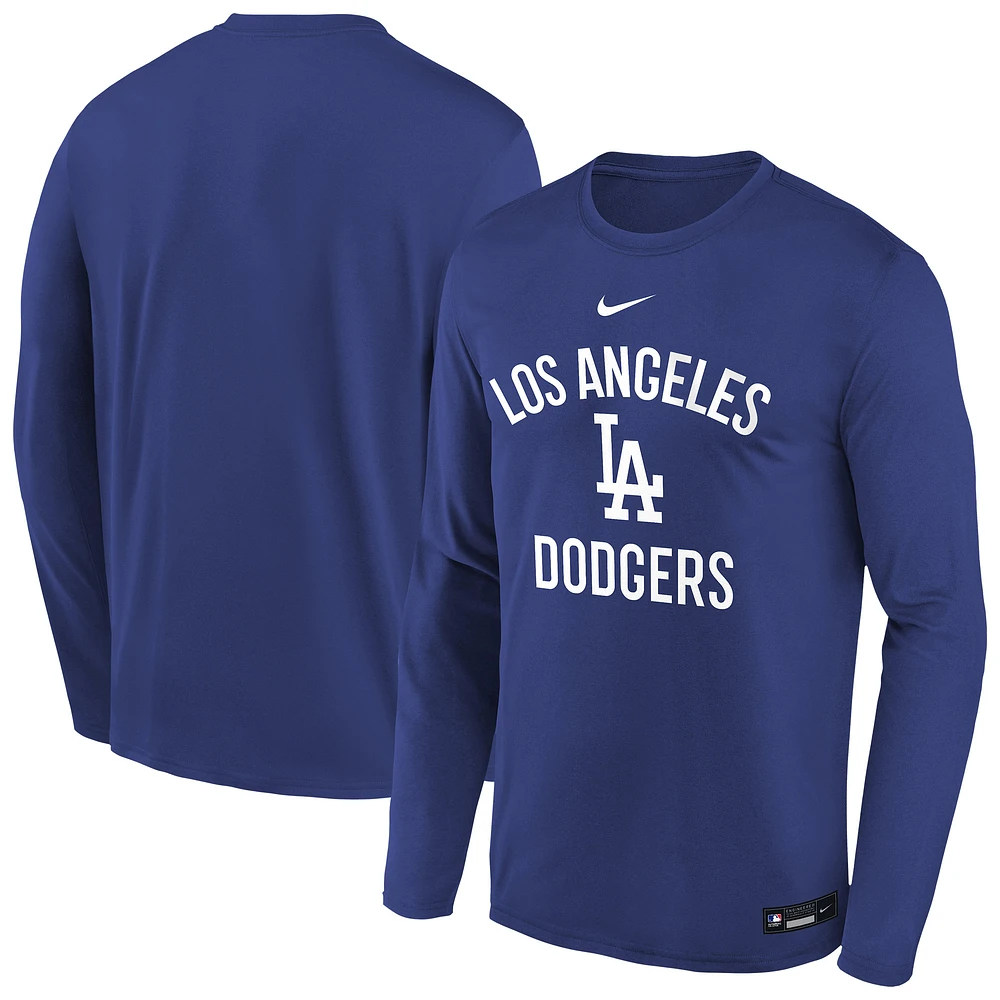 Youth Nike Royal Los Angeles Dodgers Authentic Collection Legend Performance Long Sleeve T-Shirt