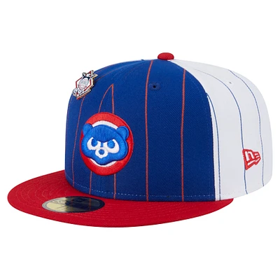 Men's New Era Royal Chicago Cubs Pinstripe 59FIFTY Fitted Hat
