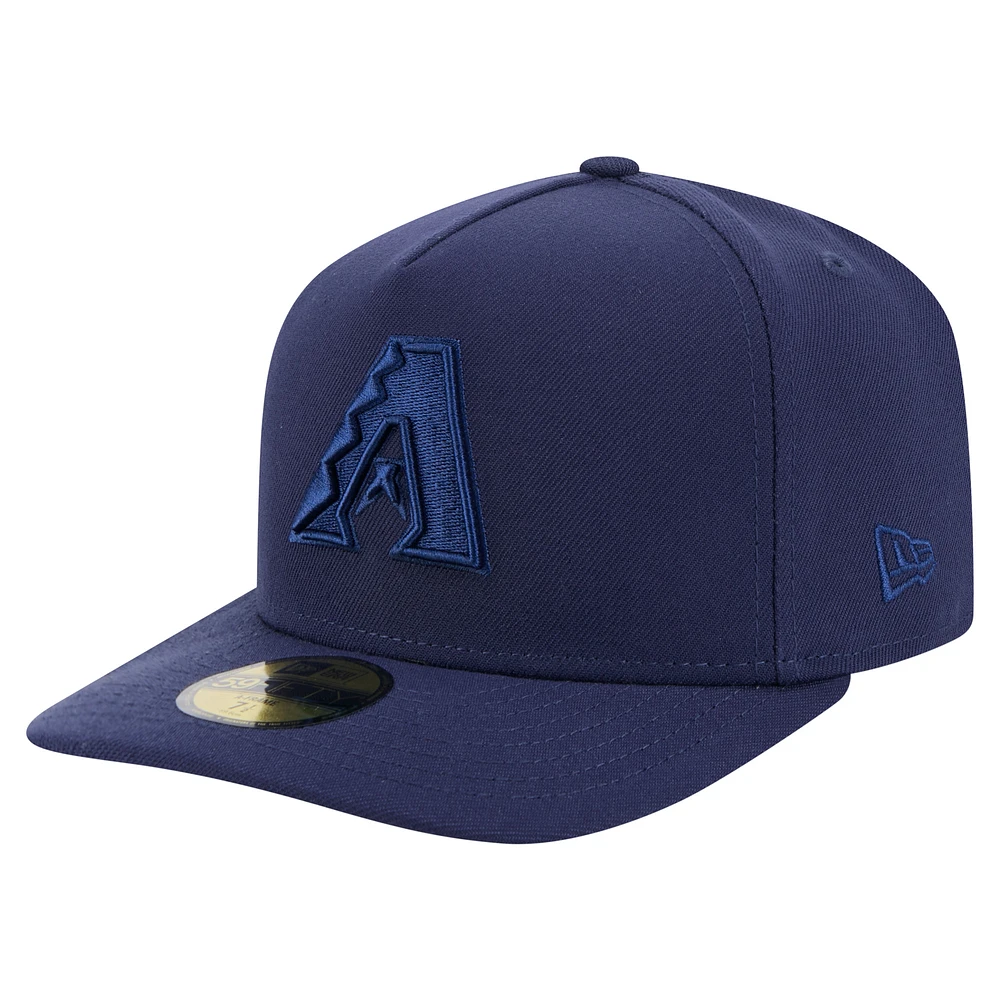 Men's New Era Navy Arizona Diamondbacks Color Pack A-Frame 59FIFTY Fitted Hat