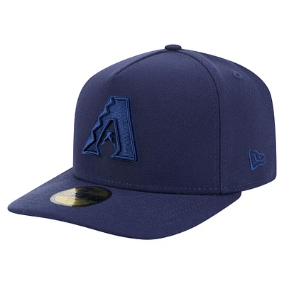 Men's New Era Navy Arizona Diamondbacks Color Pack A-Frame 59FIFTY Fitted Hat