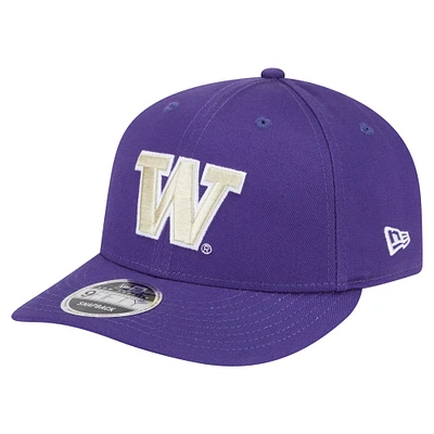 Men's New Era Purple Washington Huskies Low Profile 9FIFTY Snapback Hat