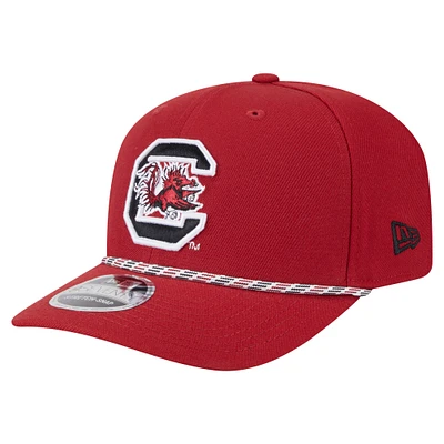 Men's New Era Garnet South Carolina Gamecocks Game Day Multi-Rope 9SEVENTY Stretch-Snap Hat