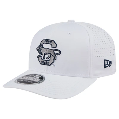 Men's New Era White Penn State Nittany Lions Perform Vault 9SEVENTY Stretch-Snap Hat