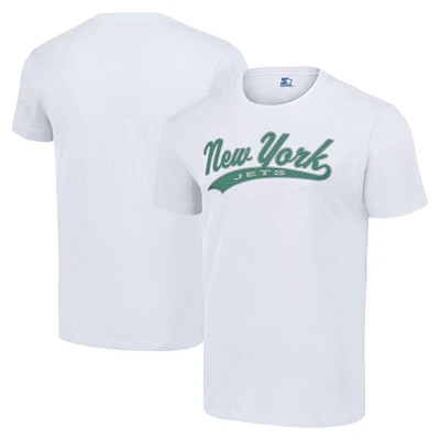 Men's Starter White New York Jets City Tailsweep T-Shirt