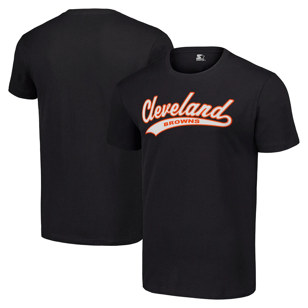Men's Starter Black Cleveland Browns City Tailsweep T-Shirt