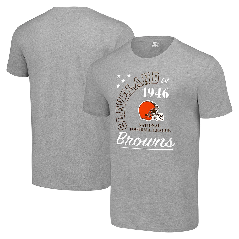Men's Starter Heather Gray Cleveland Browns Arch City T-Shirt