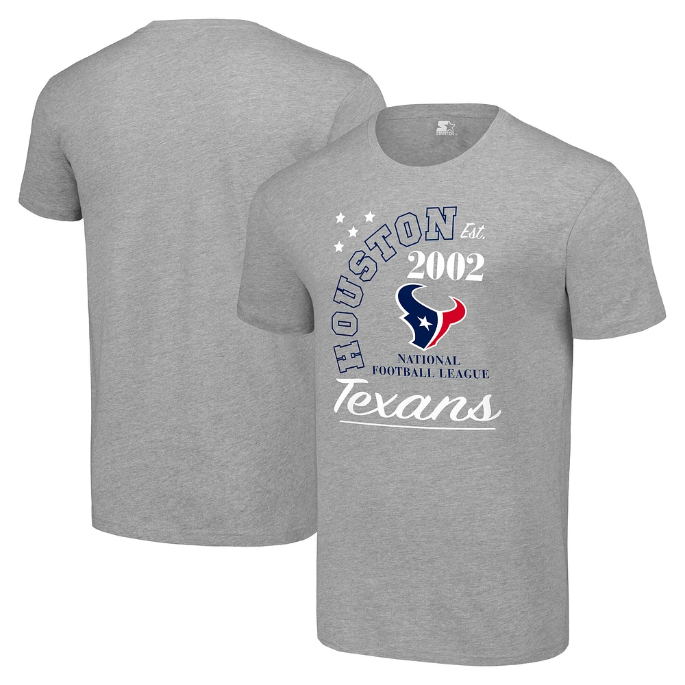 Men's Starter Heather Gray Houston Texans Arch City T-Shirt