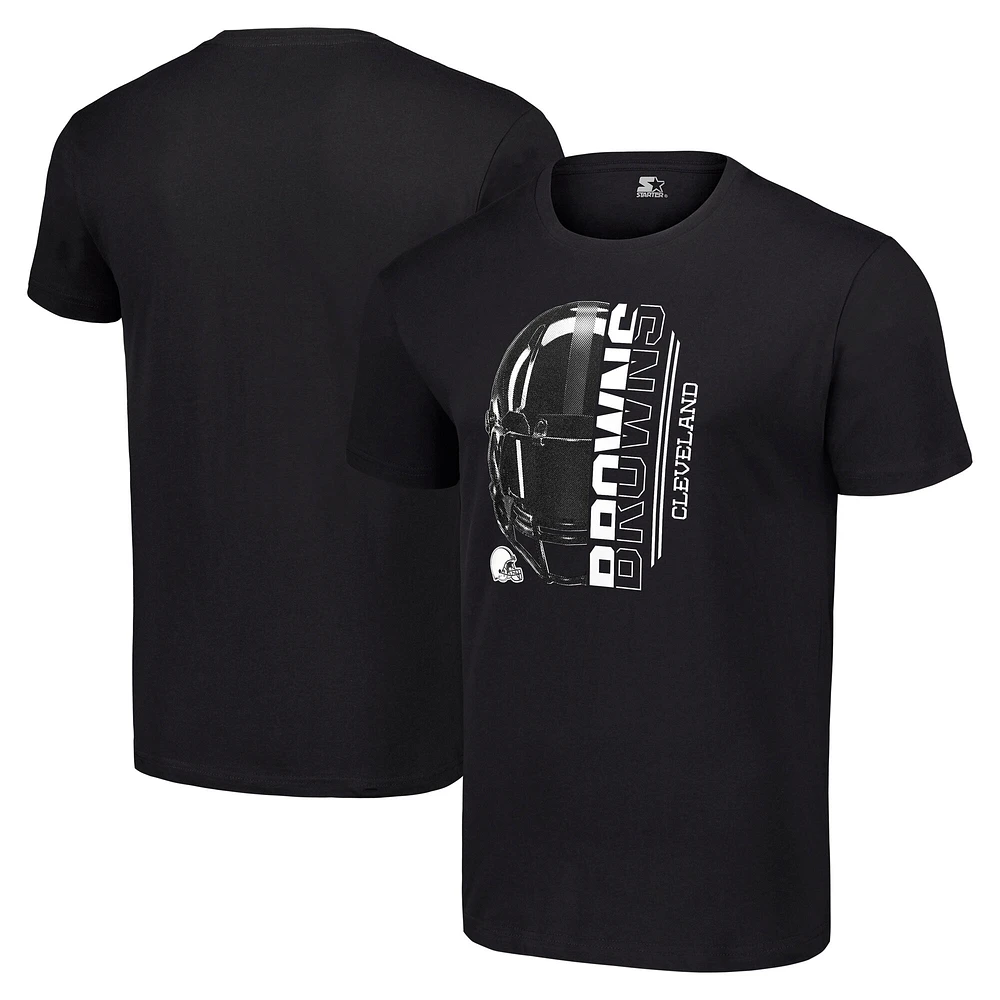 Men's Starter Black Cleveland Browns T-Shirt