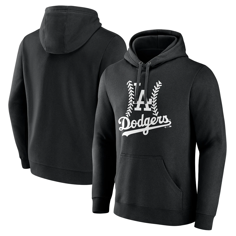 Men's Black Los Angeles Dodgers Fastball Pullover Hoodie