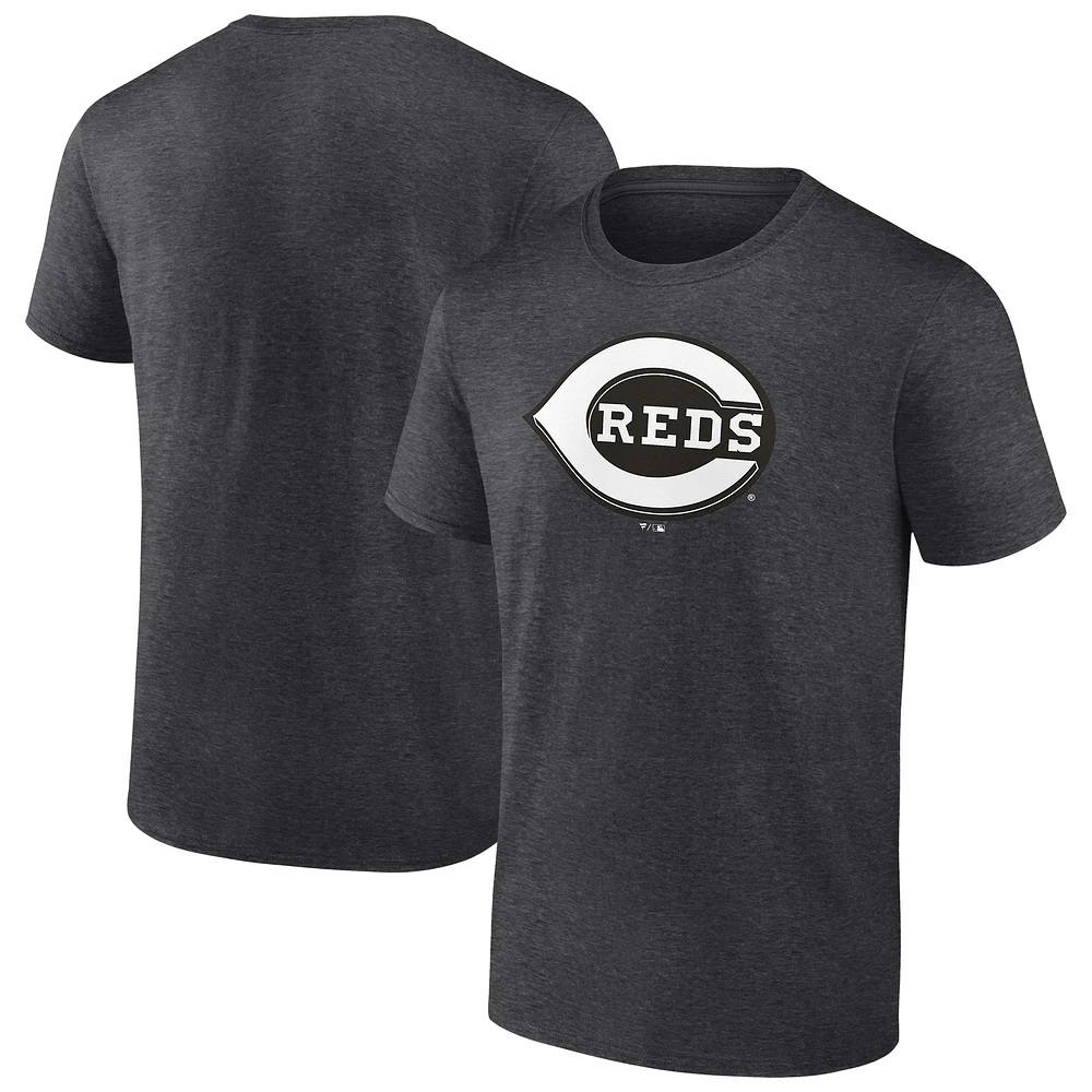 Men's Charcoal Cincinnati Reds Monochrome T-Shirt