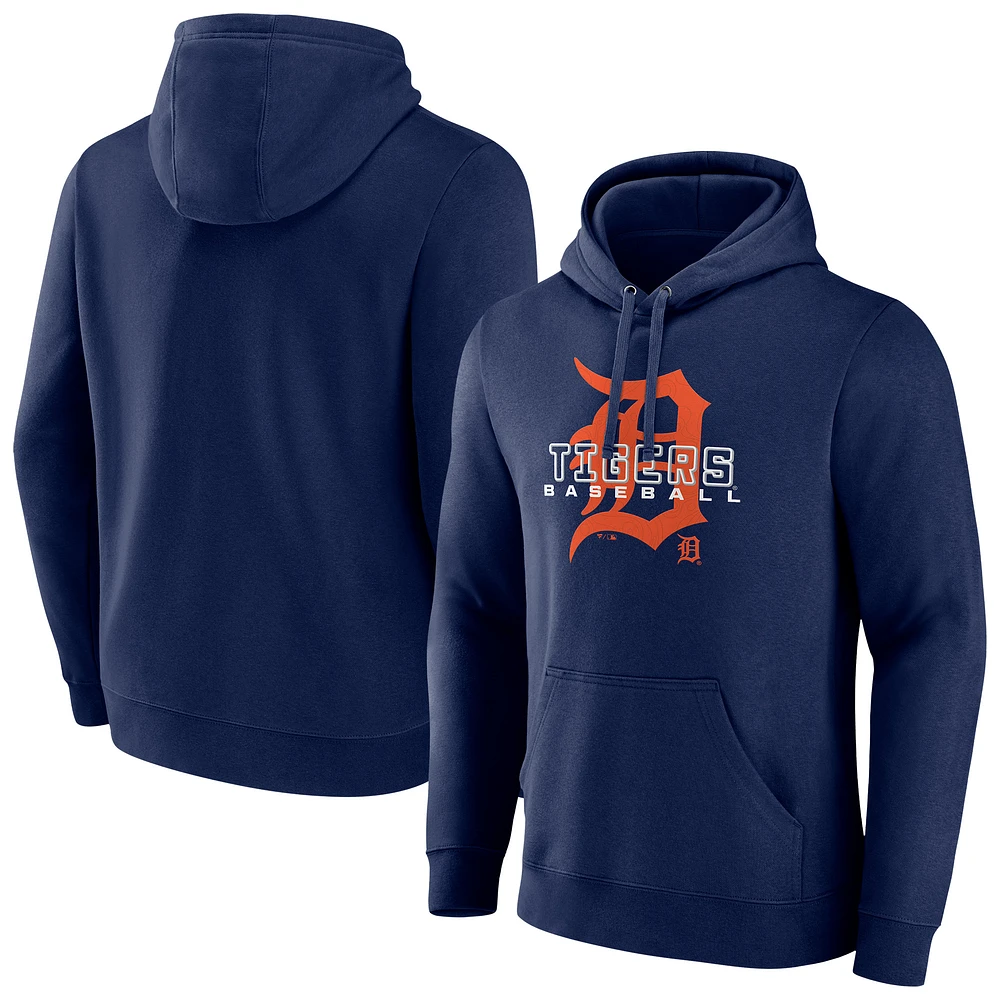 Men's Navy Detroit Tigers Stellar Pullover Hoodie