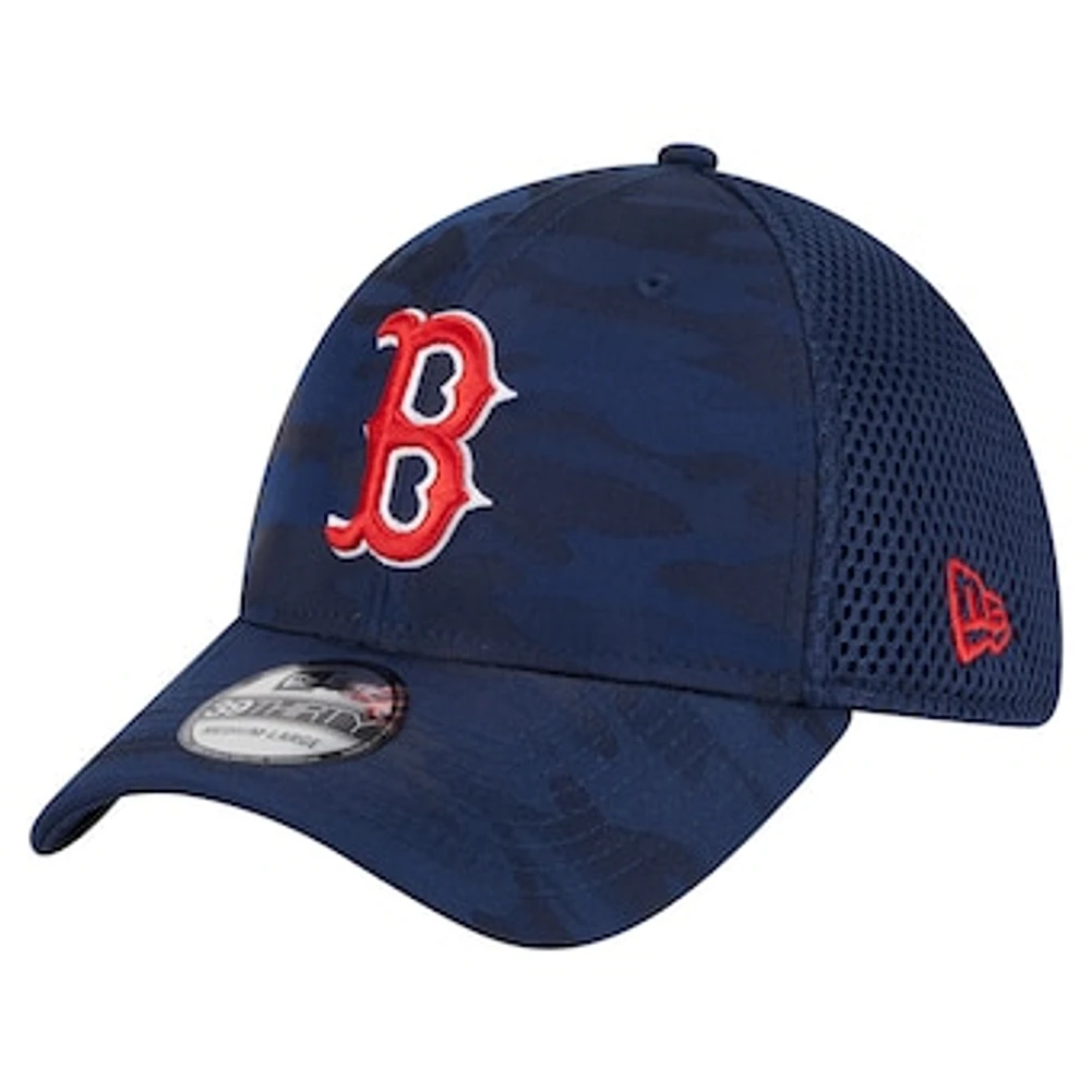 Men's New Era Navy Boston Red Sox Subtle Camo 39THIRTY Flex Hat