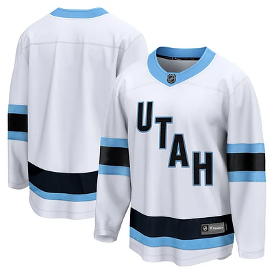 Men's Fanatics  White Utah Hockey Club Breakaway Blank Jersey