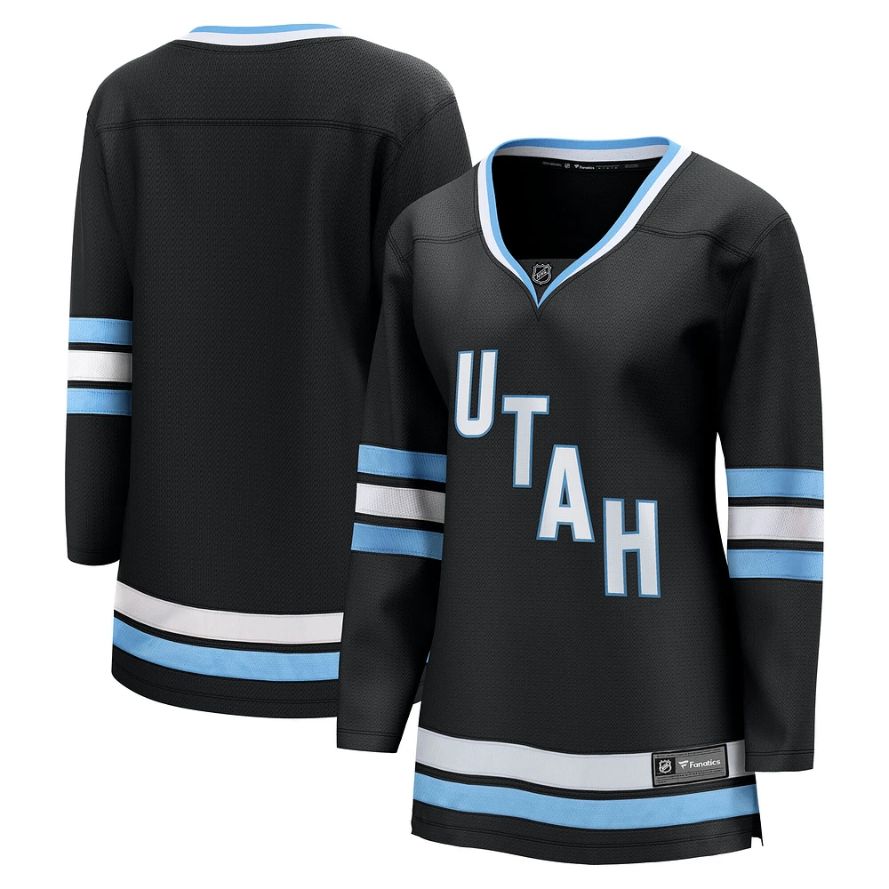 Women's Fanatics Black Utah Hockey Club Premier Breakaway Home Jersey